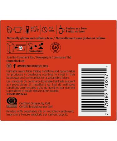 Four O'Clock Rooibos Tea Organic Fairtrade Non-Gmo Kosher Gluten-Free 6 Packs (96 Teabags) - Buy Online on GoSupps.com