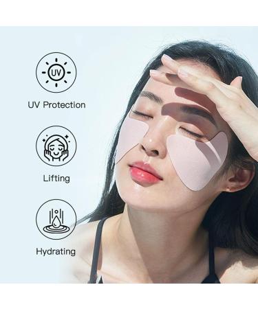 Pzuryhg Sun Block Patches | Clear UV Facial Golf Patches | Face Sun Protection Patches Protective UV Protection 5 Clear Face Sun Block UV Protection for Outdoor Activities Golfers - Buy Online on GoSupps.com