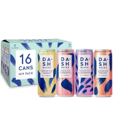 Dash Water Mixed Pack - 16 x Flavoured Sparkling Spring Water & Raspberry - 12 x Raspberry Flavoured Sparkling Spring Water - NO Sugar NO Sweetener NO Calories + Spring Water - Buy Online on GoSupps.com