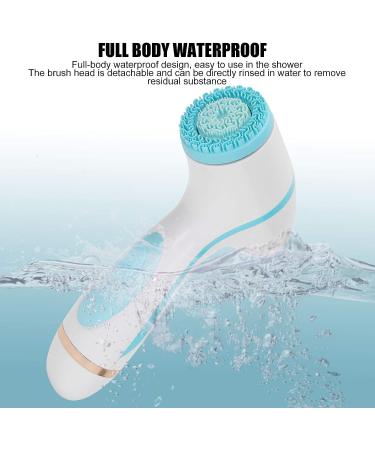 USB Charging Electric Facial Cleansing Brush - Waterproof Silicone Face Pore Cleaner (Blue) - Buy Online on GoSupps.com
