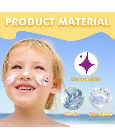 Sunscreen Patch Uv Stickers - 24 Uv Detection Stickers | Waterproof Sunscreen Uv Stickers | Adhesive Uv Detection Reminder Uv Patch | Sunny Patch Sun Stickers for Kids Adults Face - Buy Online on GoSupps.com