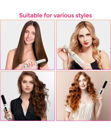 Portable Cordless Hair Straightener Brush - Mini Ionic Hot Comb for Travel & Home - Buy Online on GoSupps.com