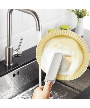 Cutlery Brush Multifunctional Double-Ended Bristle Scrubber - Dish Cleaner Brush Chopsticks Cutlery Cleaning Brush for Kitchen Washing White - Buy Online on GoSupps.com