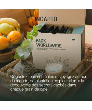 Incapto Coffee Tasting Box of 10 Origins of the World | Specialty Coffee | 100% Arabica | Artisanal Roasting | Idea - Buy Online on GoSupps.com