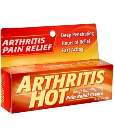 Arthritis Hot Pain Relief Creme 3 oz (Pack of 4) - Buy Online on GoSupps.com