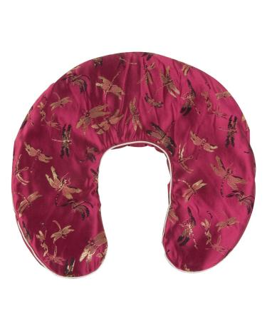 Dreamtime Crescent Shoulder wrap Cranbery Calming Crescent Shoulder Wrap