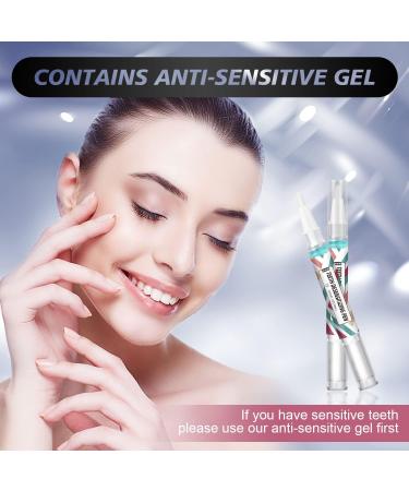 Teeth Whitening Pen Gel Kit | Easy Home & Travel Whitener with Anti-Allergic Gel | Fast Results in 1-2 Weeks - Buy Online on GoSupps.com