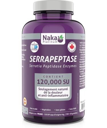 Naka Pro Herbs serrapeptase 120 000 su 150 Count (Pack of 1) - Buy Online on GoSupps.com