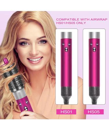 Large Round Volumizing Brush for Dyson Airwrap - Bigger Oval Brush & Hair Cleaner Tool - Fluff & Volume Styling in Rose - Buy Online on GoSupps.com