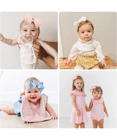 40pcs Baby Girl Headbands: Grosgrain Ribbon Hair Bows for Newborns & Toddlers - Buy Online on GoSupps.com