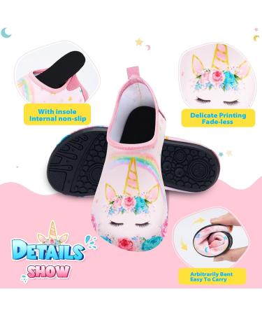 WAWSAM Children's Beach Shoes | Girls Swimming Aqua Shoes EU 28/29 - Pink U | Shop Now for International Shipping - Buy Online on GoSupps.com