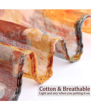 Dreshow Hair Wrap for Black Ladies - Soft Jersey Turban Headscarf & Headband Set (2 Pcs: Black/Orange) - Perfect for Long Hair & Stylish Accessories - Buy Online on GoSupps.com