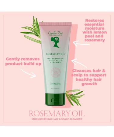 Camille Rose Rosemary Oil Hair and Scalp Cleanser - Natural Growth & Strengthener with Castor Oil & Peppermint - 8.5 fl oz - Buy Online on GoSupps.com