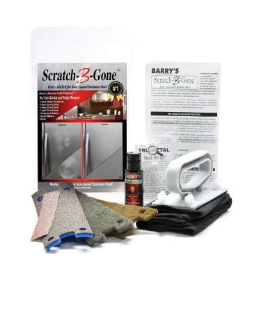 Barry's Restore It All Products - Scratch-B-Gone Homeowner Kit | The #1 selling kit used to remove scratches, rust, discoloration and more from non-coated Stainless Steel! 8 Piece Set