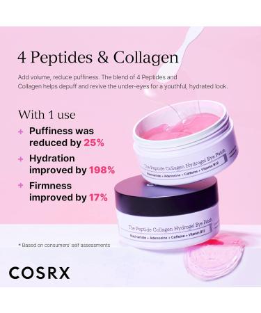 COSRX Snail Mucin 92% Cream + Peptide Collagen Hydrogel Eye Patch Korean Skin Care - Buy Online on GoSupps.com