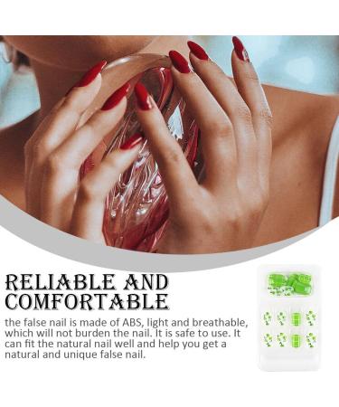 dijiusidy False Nail Fashionable Various Shapes Fingernail Full Coverage Strong Viscosity Adjustable Paster for Manicure Art 14 F741 14 1 count (Pack of 1) - Buy Online on GoSupps.com