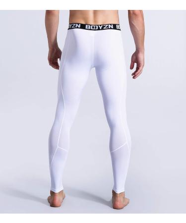 Holure Men's 2 Pack Compression Pants | Base Layer Sports Leggings | Fitness Tights for Running | Black & White - Buy Online on GoSupps.com