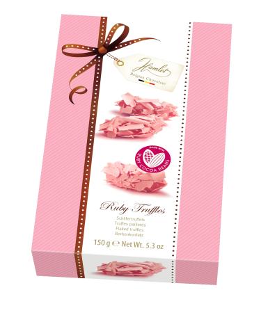 Hamlet Belgian Chocolate | Ruby Chocolate Flake Truffles in Gift Box | 12 pieces of Belgian Chocolate 150g