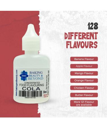 Baking Beauty and Beyond Concentrated Food Flavouring Oil - Dozen of Professional Quality Food Grade Flavouring Oil for Candy Making Baking Cooking Lip Balm and Lip Gloss - Cola (30ml) - Buy Online on GoSupps.com