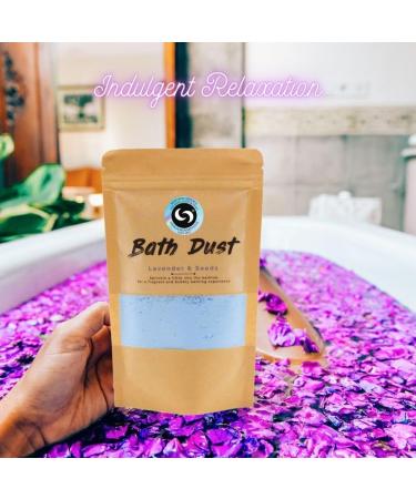 Lavender & Seeds' Magic Bubble Bath Dust. The Vibrant Relaxing Magical Luxury Powdered Bath Bomb Experience with Shea Butter 190g  - Buy Online on GoSupps.com