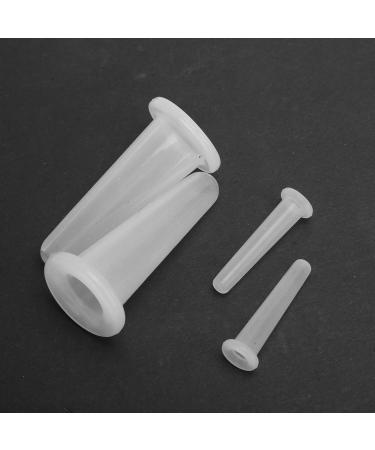 4PC Silicone Massage Cup Set - Glass Face Cupping for Body Care & Moisture Absorption - Ideal for Daily Household Use - Buy Online on GoSupps.com