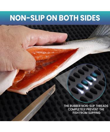 Mastermined Fishing Fillet Mat 71.1x35.6 cm - Durable Easy to Clean Portable Filleting Board with Storage Bag for Effortless Fish Prep - Buy Online on GoSupps.com