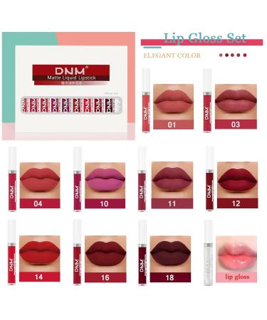 Buy Getervb 10 Colors Matte Liquid Lipstick Set - Long Lasting Velvet Lip Gloss for Women | Perfect Beauty Gifts - Buy Online on GoSupps.com