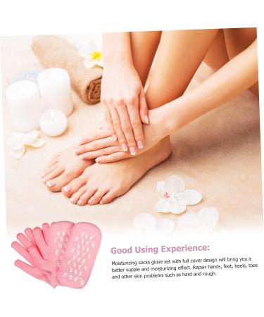 6 Sets Spa Moisture Stockings Sock Shoes Cotton Skin Gloves - Buy Online on GoSupps.com