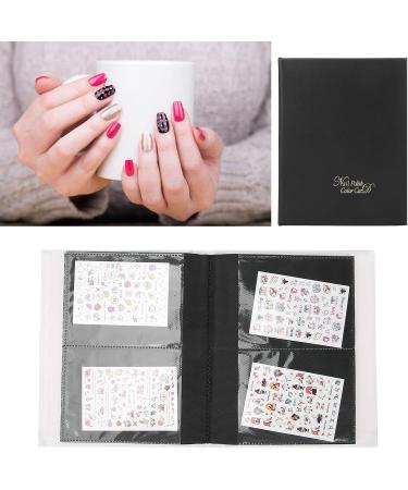 Nail Sticker Display Book Durable Nail Sticker Collection Albums Nail Decals Storage Book DIY Nail Art Stickers Holder Nail Stickers Storage Albums(black) - Buy Online on GoSupps.com