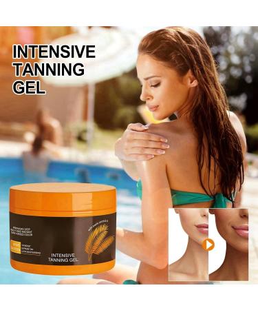 Luxury-Intensive Tanning Gel Extreme Dark Intensive Tanning Luxe-Gel Natural Tanning Accelerator Cream Gel Deluxe Intense Tanning Gel for Outdoor Sunlight Sunbed Tanning Accelerator Tan Accelerator - Buy Online on GoSupps.com
