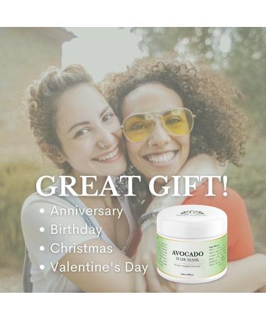Sale! Avocado Hair Mask with Coconut Oil, Shea Butter & Argan Oil - Deep Conditioning Treatment for Silky, Smooth Hair - Buy Online on GoSupps.com