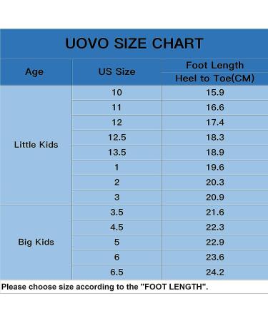 UOVO Boys Sneakers - Waterproof Running & Hiking Shoes for Kids | Slip Resistant Athletic Outdoor Footwear - Little/Big Boys (Size 10, Navy Blue) - Buy Online on GoSupps.com