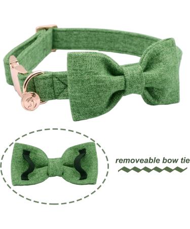 Buy Dogwong Adjustable Green Dog Collar with Removable Fly - Perfect Gift for Girls & Small to Medium Dogs (X-Small Pack of 1) - Comfortable & Stylish eCommerce - Buy Online on GoSupps.com