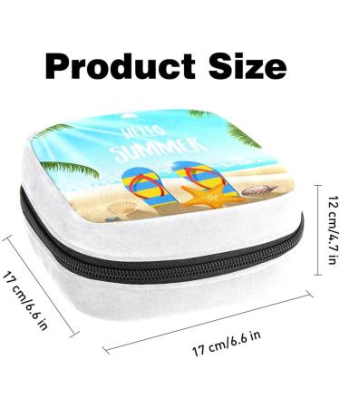 GIAPB Sanitary Napkin Storage Bag - Period Tampon Makeup Pad Pouch - Seashell Slippers Design - Buy Online on GoSupps.com