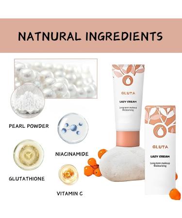 Tone-Up Cream For Skin Lightening Brighten Vitamin C Moisturiser for Face Long Term Make Up Hyaluronic Acid Moisturiser Lazy Facial Creams for WWomen All Skin Type Face&Body - Buy Online on GoSupps.com
