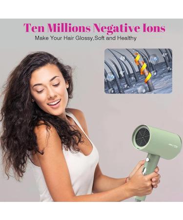 Expertise Portable Hair Dryers Negative Ionic Hair Dryer with Concentrator for Women Curly Hair #3o496 H-56 Green - Buy Online on GoSupps.com