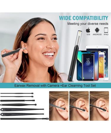 Ear Wax Removal Tool with 1080P Camera and Light - Ear Cleaner Kit for iPhone, iPad, Android - Professional Ear Cleaning at Home - Buy Online on GoSupps.com