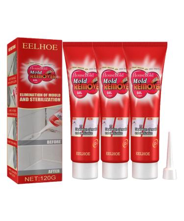 UK Magic Extreme Gel UK Mould Gel Mould Extreme Remover Gel Powerful Mould Remover Gel Mould Removal Gel Household Mold Remover Gel for Wall Kitchen Bathroom (3PCS)