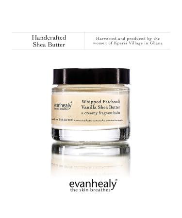 evanhealy Whipped Patchouli Vanilla Shea Butter | Organic Handcrafted Moisturizer for Face & Body | International Shipping Available - Buy Online on GoSupps.com