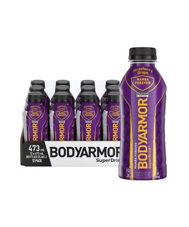 BODYARMOR SuperDrink Strawberry Grape 473 mL Bottle Pack of 12