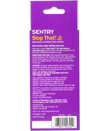 SENTRY Stop That! For Cats 1 oz - Effective Behavior Correction Spray - Buy Online on GoSupps.com