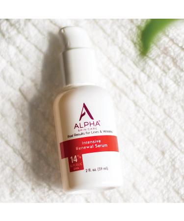 Alpha Skin Care Renewal Serum- 14% Glycolic AHA Intensive Smoothing Serum for Clear, Even Skin Tone - Buy Online on GoSupps.com