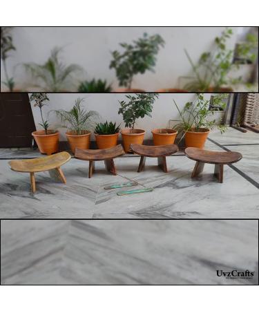 Uvz Crafts Wooden Handmade Meditation Bench  Seiza Bench  Portable  Foldable  Japanese  Stool  with 2 Incense Stick Holder (Rectangle Meditation Bench  Antique) Antique Rectangle Meditation Bench - Buy Online on GoSupps.com