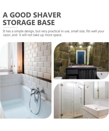 Fondotin 4-Piece Shower Hook Organizer for Safety Razors | Durable ABS Razor Stands | Space-Saving Bathroom Storage | 7.50x5.50x3.00cm White - Buy Online on GoSupps.com