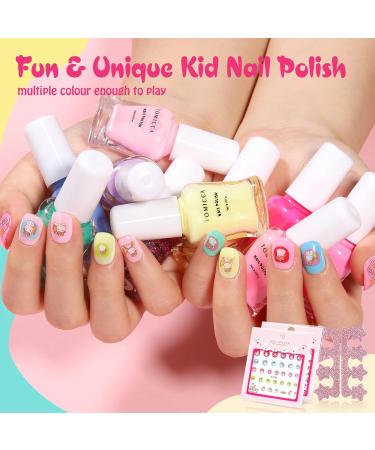 Tomicca Children s Nail Polish Set - 12 Non-Toxic Odorless Fast-Dry Peel-Off Colors | Perfect Gift for Girls | Ideal for Christmas & Special Occasions - Buy Online on GoSupps.com