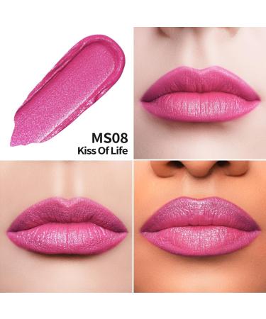 OULAC Matte Liquid Lipstick Long Lasting Lipstick Matte Finish Intense Color Lip Tint Infused with Vitamin E No Transfer Vegan 4.5ml (MS08) - Buy Online on GoSupps.com