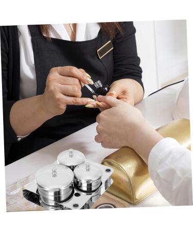 FRCOLOR 3 Sets Manicure Mixing Accessory Nail Accessories Metal Bracket Nail Steel Bowl Pinceles para U as Acrilicas Manicure Holder Nail Art Use Cup Nail Art Storage Jar Stainless Steel - Buy Online on GoSupps.com
