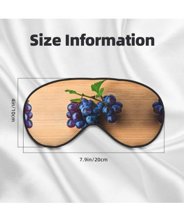 Buy SSIMOO Grape Pattern Print Double-Sided Eye Mask | Soft Light Blocking Sleep Mask for Best Sleep Quality - International Shipping Available - Buy Online on GoSupps.com