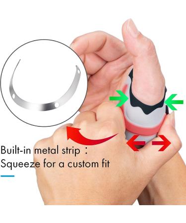 Velpeau Thumb Support Brace - CMC Joint Stabilizer Spica Splint for Arthritis Pain Relief - Medium Black-Right Hand - Buy Online on GoSupps.com