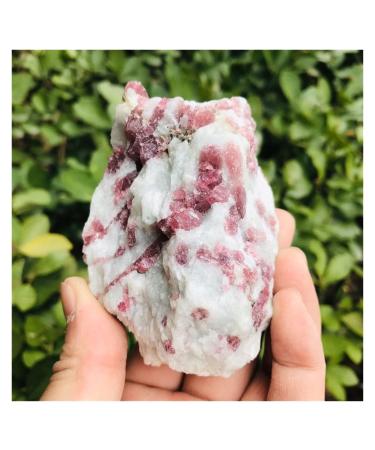 Natural Crystal Rough Natural Crystal Rough Rough Stone Red Tourmaline Crystal Quartz 200g-500g for Decoration 1pc (Color : 1PC 410g-500g) (Color : 1pc 310g-400g)